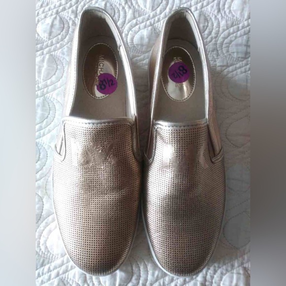 Michael Kors golden leather flats. New in size 8.5. Very comfortable. - Picture 2 of 6